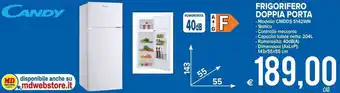 MD Discount Candy Frigorifero Doppia Porta 143x55x55 cm offerta