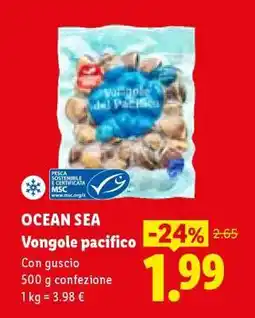 Lidl OCEAN SEA Vongole pacifico offerta