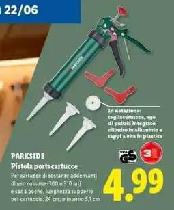 Lidl PARKSIDE Pistola portacartuccce offerta
