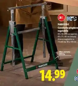 Lidl PARKSIDE Cavalletto pieghevole regolabile offerta