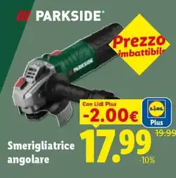 Lidl Smerigliatrice angolare offerta