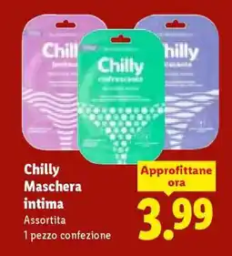 Lidl CHILLY maschera intima offerta