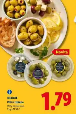 Lidl DELUXE Olive ripiene offerta