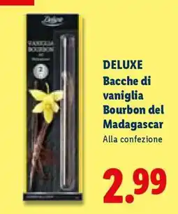 Lidl Deluxe Bacche di vaniglia Bourbon del Madagascar offerta