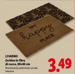 Lidl LIVARNO Zerbino in fibra di cocco, 60x40 cm offerta