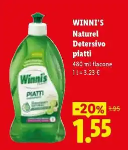 Lidl Winni's Naturel Detersivo piatti offerta