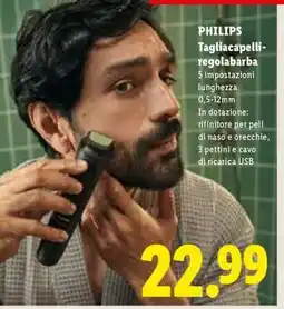 Lidl PHILIPS Tagliacapelli-regolabarba offerta