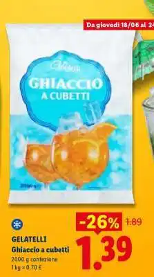 Lidl Gelatelli Ghiaccio a cubetti offerta