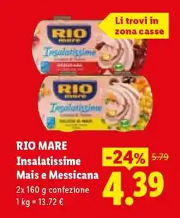 Lidl RIO MARE Insalatissime Mais e Messicana offerta