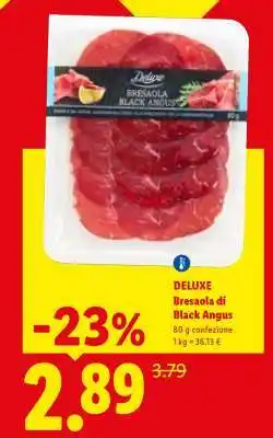 Lidl Deluxe Bresaola di Black Angus offerta