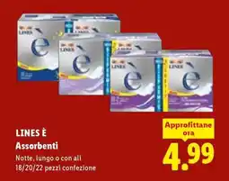 Lidl Lines È assorbenti offerta