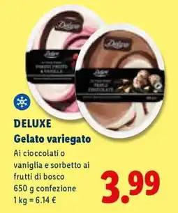 Lidl Deluxe Gelato variegato offerta