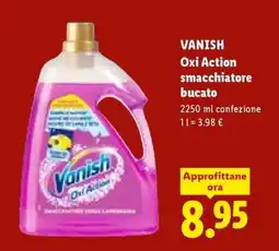 Lidl VANISH Oxi Action smacchiatore bucato offerta
