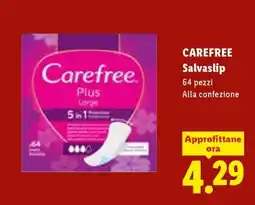 Lidl Carefree Salvaslip offerta