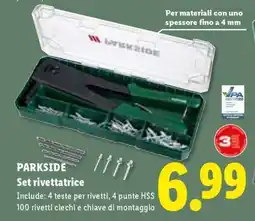 Lidl Parkside Set rivettatrice offerta
