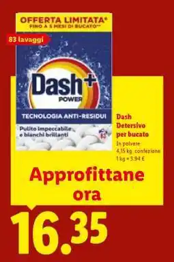 Lidl Dash Detersivo per bucato offerta