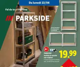 Lidl PARKSIDE Scaffale in metallo con 4 ripiani offerta