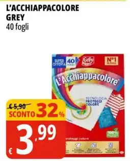 Tigros L'acchiappacolore GREY 40 fogli offerta
