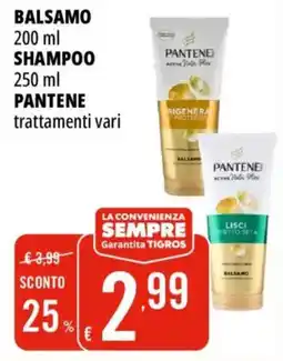 Tigros Balsamo shampoo PANTENE offerta