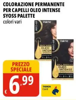 Tigros Colorazione permanente per capelli oleo intense SYOSS PALETTE offerta