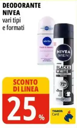 Tigros Deodorante NIVEA offerta