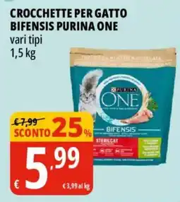 Tigros Crocchette per gatto bifensis PURINA ONE offerta