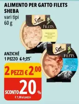 Tigros Alimento per gatto filets SHEBA offerta