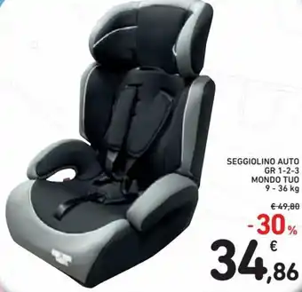 Spazio Conad Mondo Tuo Seggiolino Auto Gr 1-2-3 9-36kg offerta