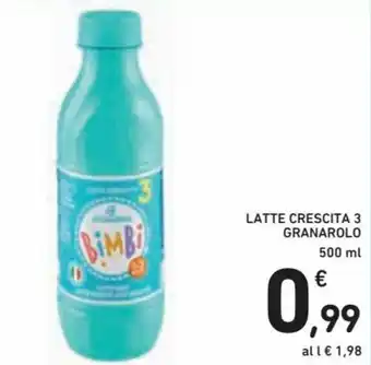 Spazio Conad Granarolo Latte Crescita 3 500ml offerta