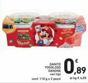 Spazio Conad Danone Danito Yogoloso 110g x 2 pezzi offerta
