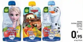 Spazio Conad Mellin Pouch Cucina Disney 110g offerta