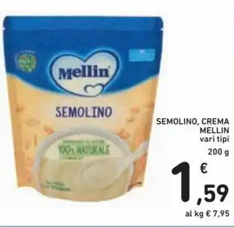 Spazio Conad Mellin Semolino, Crema 200g offerta