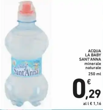 Spazio Conad Sant'Anna Acqua La Baby 250ml offerta