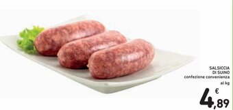 Spazio Conad Salsiccia di Suino offerta