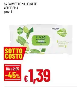 Famila 64 salviette milleusi te' verde FRIA pezzi 1 offerta