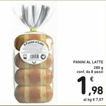 Spazio Conad Panini Al Latte 280g 8 pezzi offerta