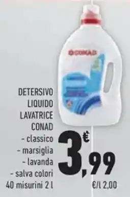 Conad Superstore Detersivo liquido lavatrice CONAD offerta
