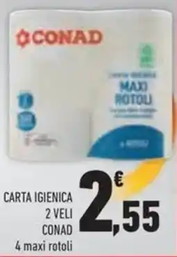Conad Superstore Carta igienica 2 veli CONAD offerta