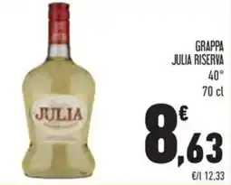 Conad Superstore Grappa julia riserva 40° offerta