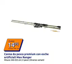 Action Canna da pesca premium con esche artificiali Max Ranger offerta