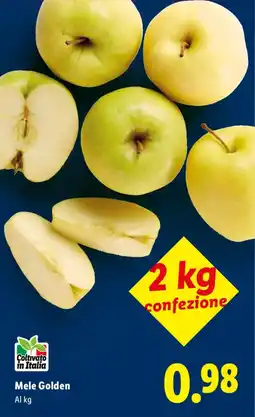 Lidl Mele Golden offerta