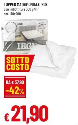 Famila Topper matrimoniale IRGE offerta