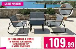 Satur Set giardino 4 posti offerta