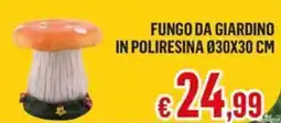 Satur Fungo da giardino in poliresina offerta