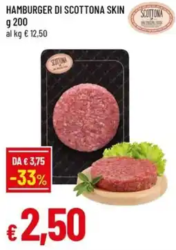 Famila Hamburger di scottona skin offerta