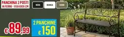 Satur Panchina 2 posti in ferro offerta