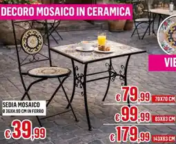 Satur Sedia mosaico in ferro offerta