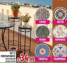 Satur Set 2 portapiante offerta