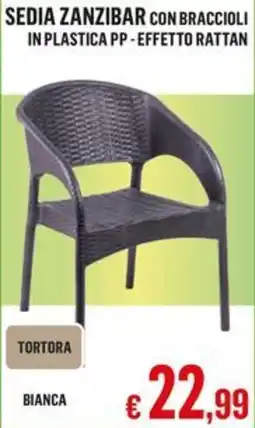 Satur Sedia zanzibar con braccioli offerta