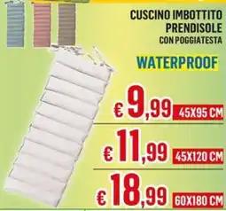 Satur Cuscino imbottito prendisole con poggiatesta offerta